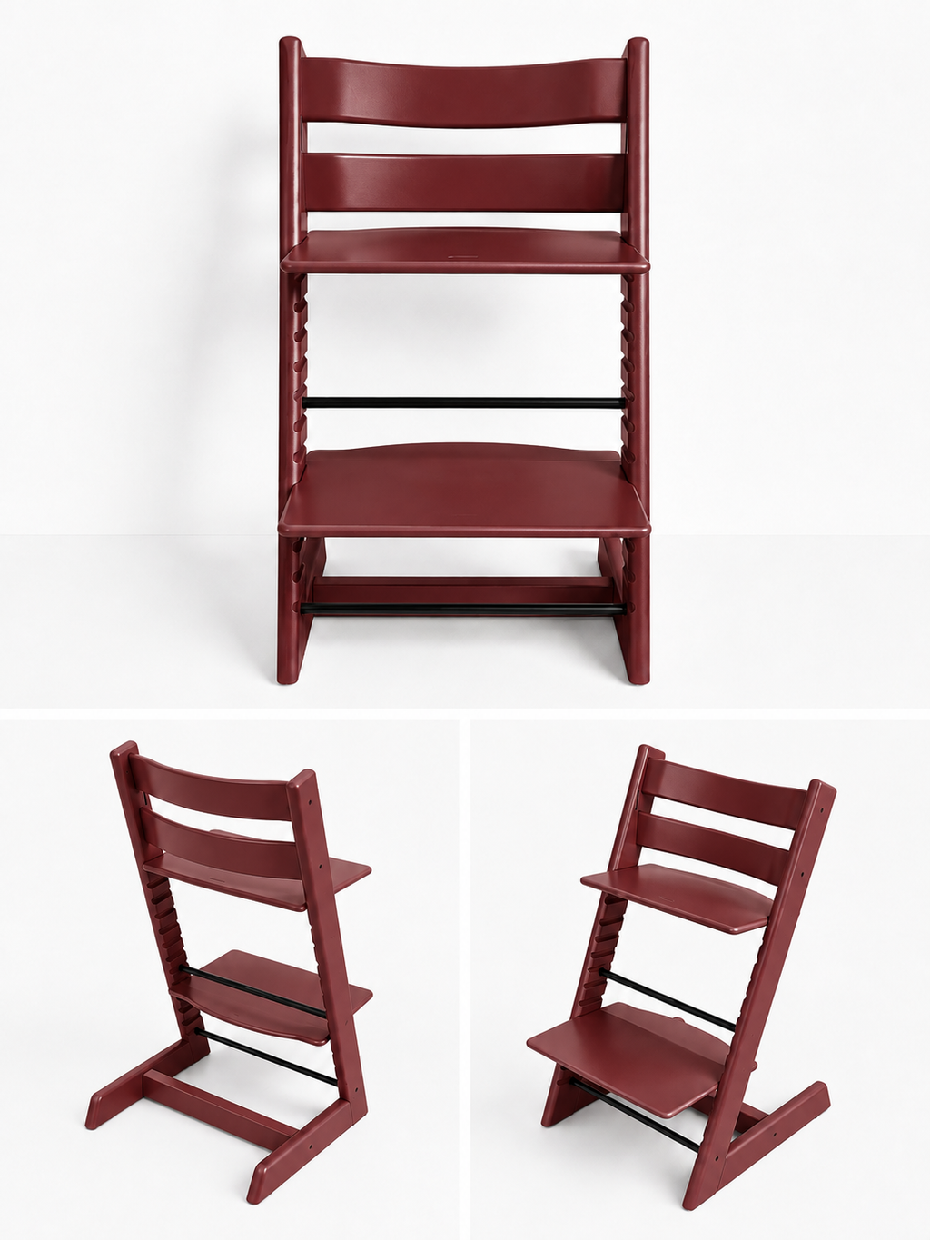 Originele Refurbished Tripp Trapp - Bordeauxrood