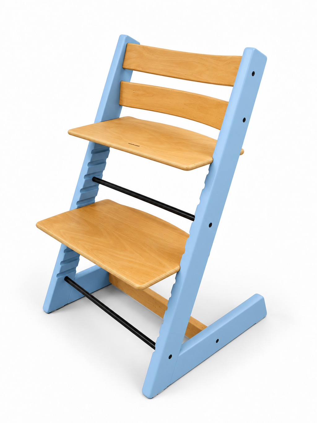 Originele Refurbished Tripp Trapp - Hemelsblauw / Klassiek Naturel