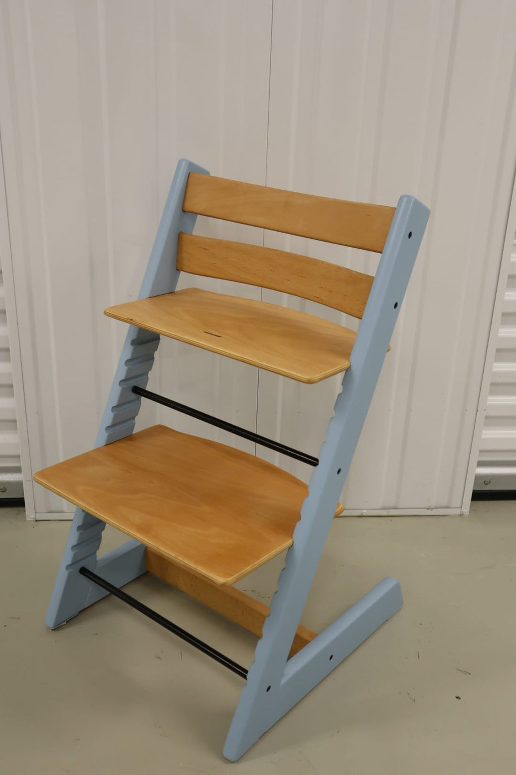 Originele Refurbished Tripp Trapp - Hemelsblauw / Klassiek Naturel