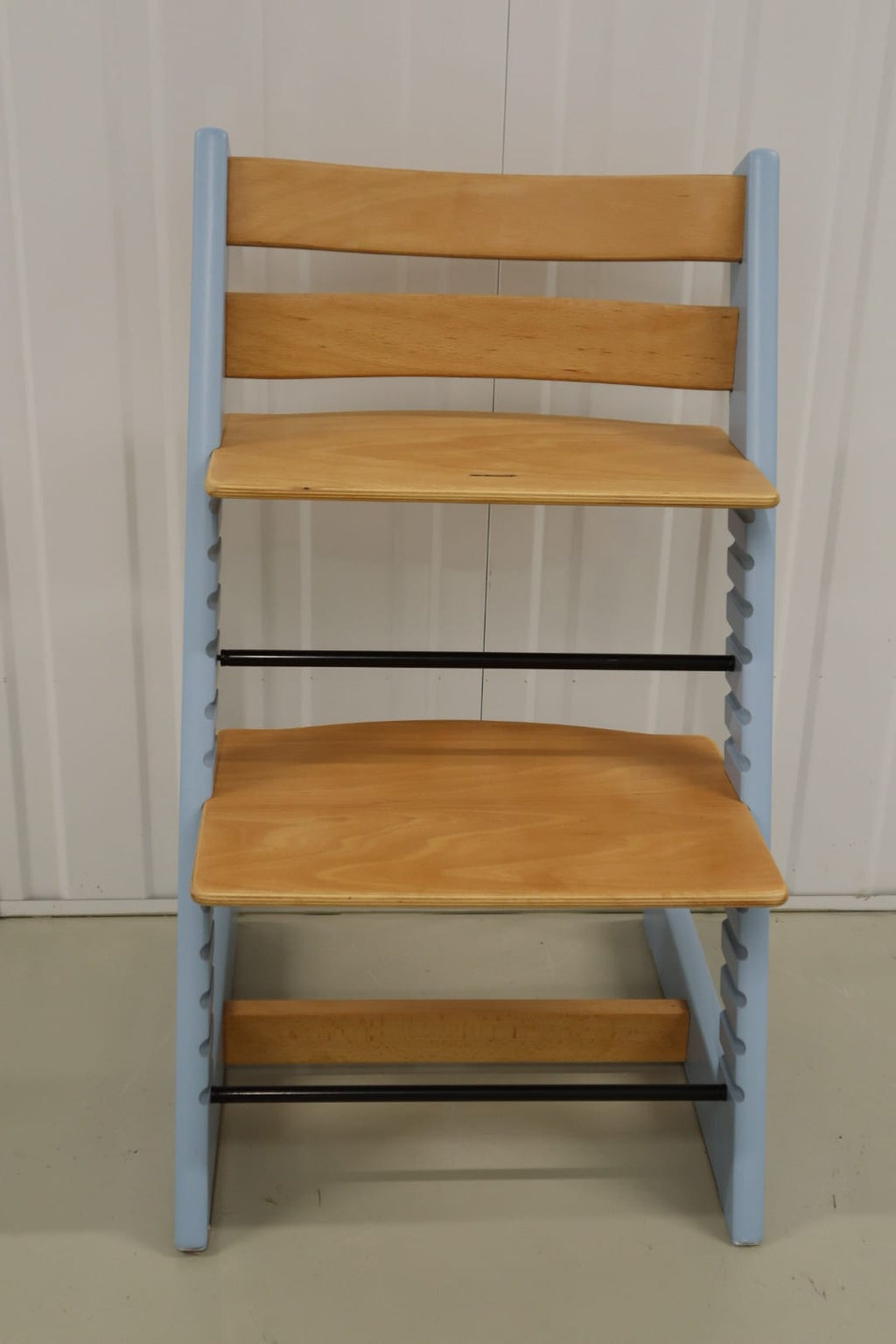 Originele Refurbished Tripp Trapp - Hemelsblauw / Klassiek Naturel