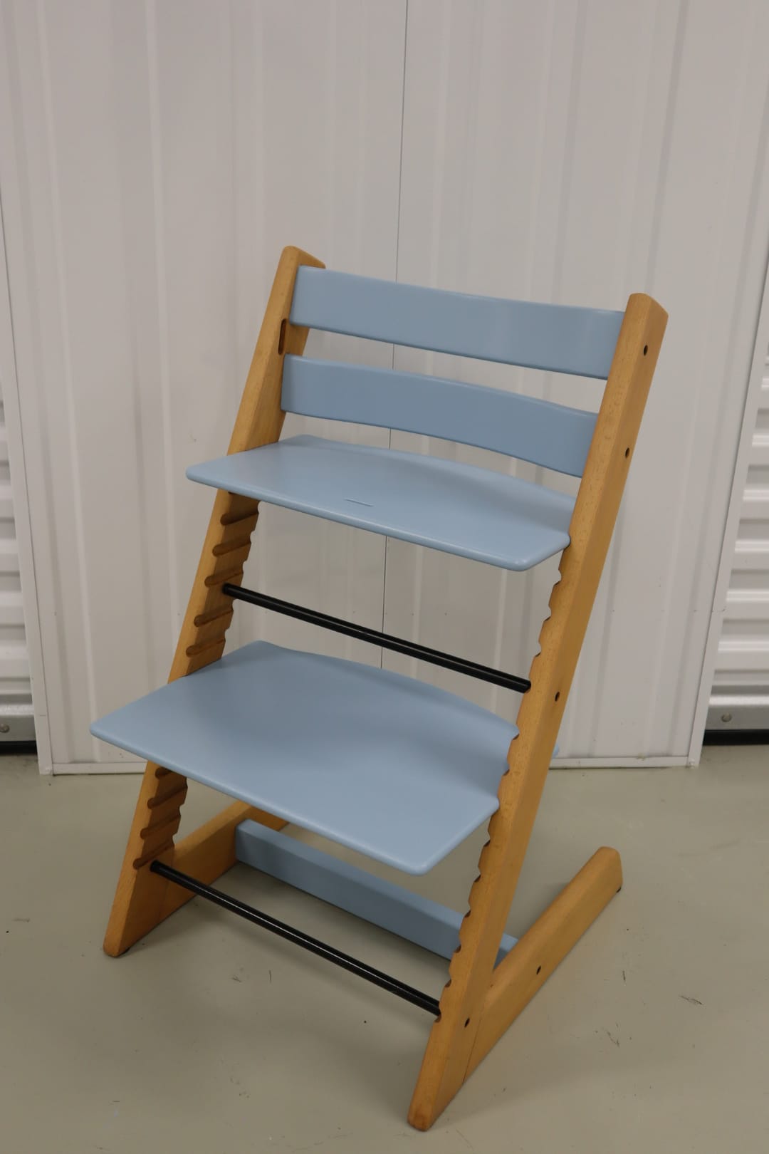 Originele Refurbished Tripp Trapp - Klassiek Naturel / Hemelsblauw