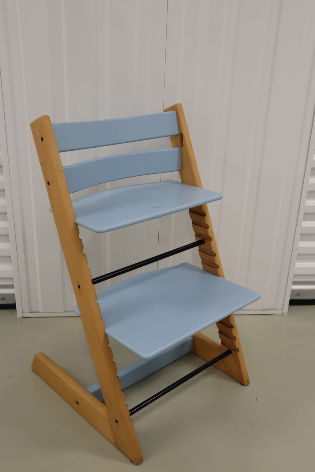 Originele Refurbished Tripp Trapp - Klassiek Naturel / Hemelsblauw