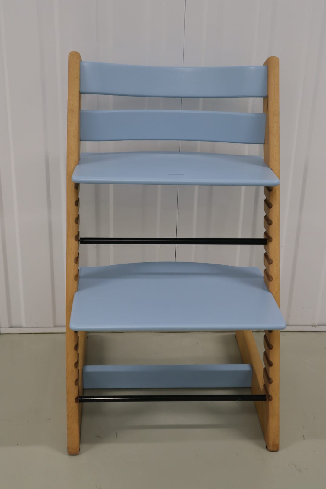 Originele Refurbished Tripp Trapp - Klassiek Naturel / Hemelsblauw