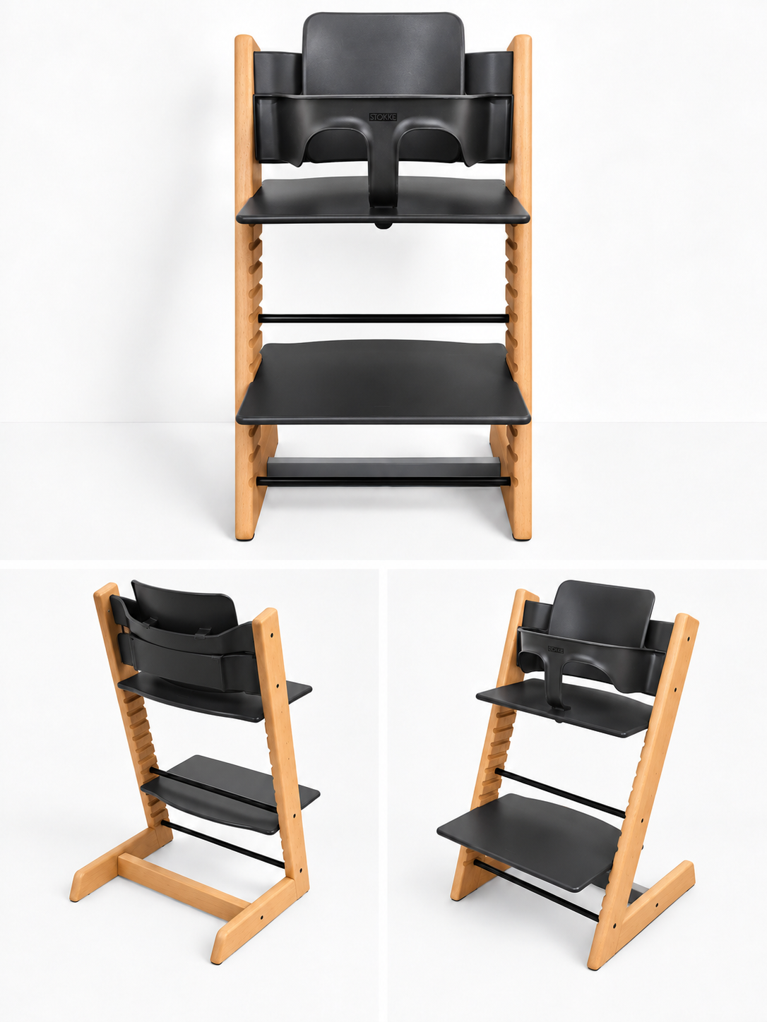 Originele Refurbished Tripp Trapp - Klassiek Naturel / Zwart